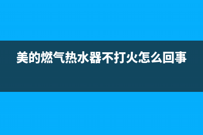 美的燃气热水器ee故障代码(美的燃气热水器不打火怎么回事)