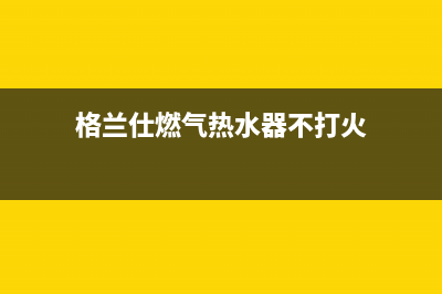 格兰仕燃气热水器显示e2是什么故障代码(格兰仕燃气热水器不打火)