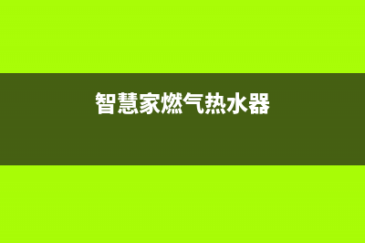 智谛燃气热水器维修(智慧家燃气热水器)