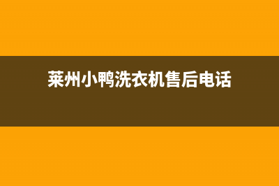 莱州小鸭洗衣机售后电话(莱州有博世洗衣机维修点吗)(莱州小鸭洗衣机售后电话)