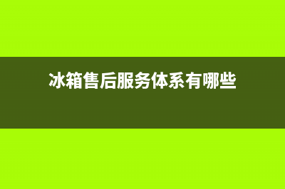冰箱售后服务体系建设(冰箱售后服务体系设计)(冰箱售后服务体系有哪些)