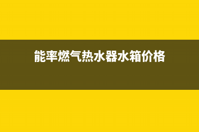 能率燃气热水器熄火故障的10种处理方法(能率燃气热水器水箱价格)