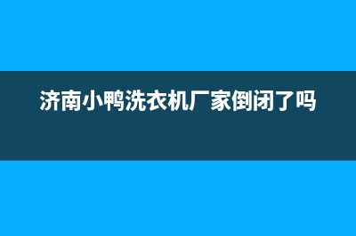 济南小鸭洗衣机维修部地址(济南小鸭洗衣机维修部电话)(济南小鸭洗衣机厂家倒闭了吗)
