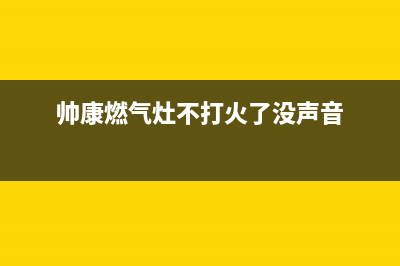 帅康燃气灶不供气怎么修理？帅康燃气灶不供气原因是什么(帅康燃气灶不打火了没声音)