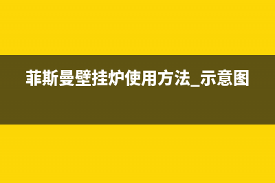 菲斯曼壁挂炉使用操作指南说明书（常见错误代码处理）(菲斯曼壁挂炉使用方法 示意图)