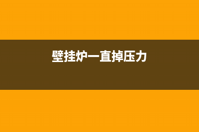 壁挂炉频频掉压的原因详解(壁挂炉一直掉压力)