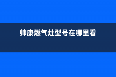 如何判断帅康燃气灶是否漏气(帅康燃气灶型号在哪里看)