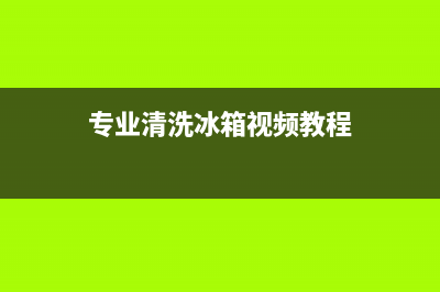 专业清洗冰箱的公司报价(专业清洗冰箱的好方法)(专业清洗冰箱视频教程)