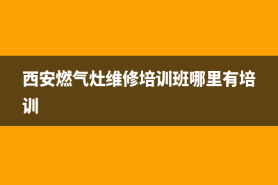 西安燃气灶的维修(西安燃气灶不打火维修)(西安燃气灶维修培训班哪里有培训)