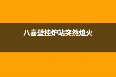 八喜壁挂炉停气后如何重启(八喜壁挂炉站突然熄火)