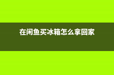 在闲鱼买冰箱怎么售后(在线格兰仕冰箱售后服务)(在闲鱼买冰箱怎么拿回家)