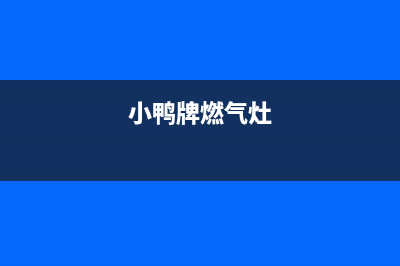 小鸭燃气燃气灶维修(小鸭牌燃气灶)