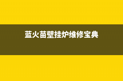 蓝火苗壁挂炉维修(蓝火苗壁挂炉维修方案)(蓝火苗壁挂炉维修宝典)