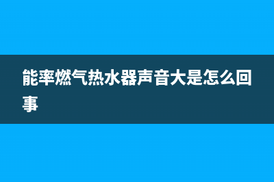 能率燃气热水器维修（厂家指定维修网点）(能率燃气热水器声音大是怎么回事)