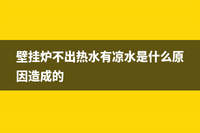 壁挂炉不出热水一壁挂炉不出热水原因及解决办法(壁挂炉不出热水有凉水是什么原因造成的)