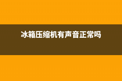 冰箱压缩机有声音不制冷怎么维修(冰箱压缩机有水怎么维修)(冰箱压缩机有声音正常吗)