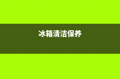 冰箱清洗保养(冰箱清洗保养常识)(冰箱清洁保养)