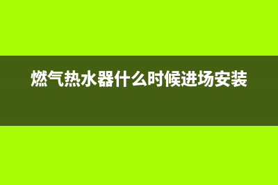 燃气热水器什么知名品牌好(燃气热水器选择方式)(燃气热水器什么时候进场安装)