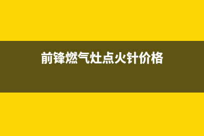 前锋燃气灶点火针怎么换(点火针更换费用)(前锋燃气灶点火针价格)