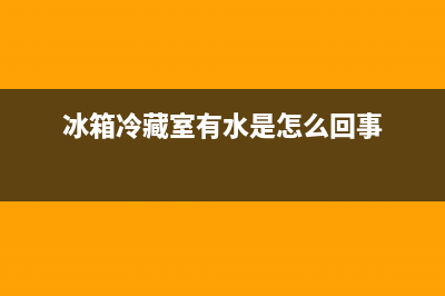 冰箱冷藏室有水是什么原因？别忽视日常的小细节(冰箱冷藏室有水是怎么回事)