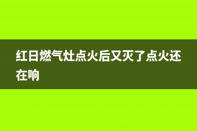红日燃气灶着火一会就熄灭怎么办(红日燃气灶点火后又灭了点火还在响)