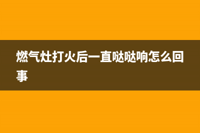 燃气灶打火后一直放电是什么原因(燃气灶打火后一直哒哒响怎么回事)