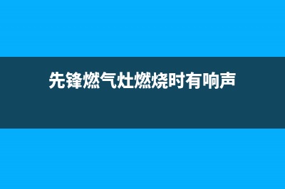 先锋燃气灶燃烧不充分是什么原因(先锋燃气灶燃烧时有响声)