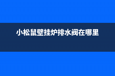 小松鼠壁挂炉排烟故障怎样维修？排烟故障原因分析(小松鼠壁挂炉排水阀在哪里)