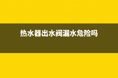 热水器出水阀漏水怎么修理(电热器内胆漏水怎么修)(热水器出水阀漏水危险吗)